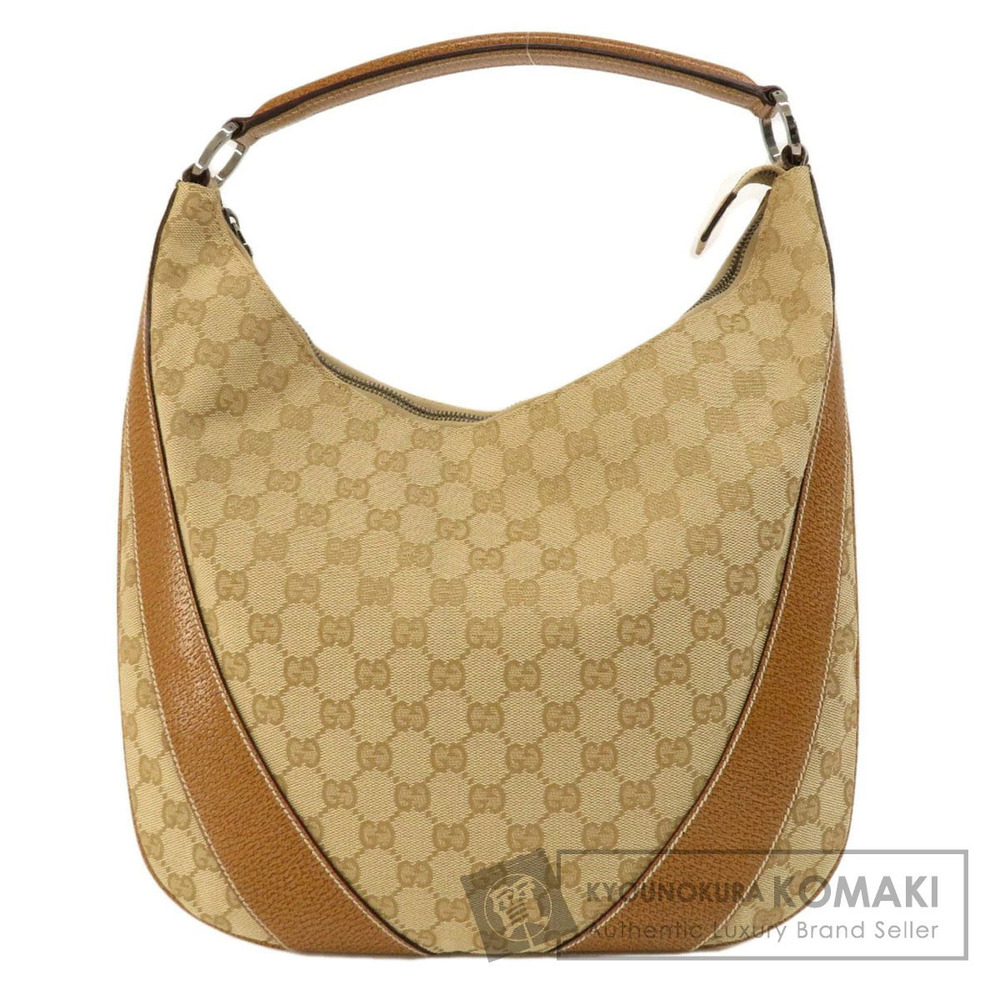 Gucci GG One Shoulder Hobo Bag Canvas